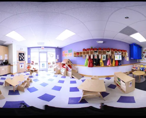 students exploring music with Montessori bells, learning about sound